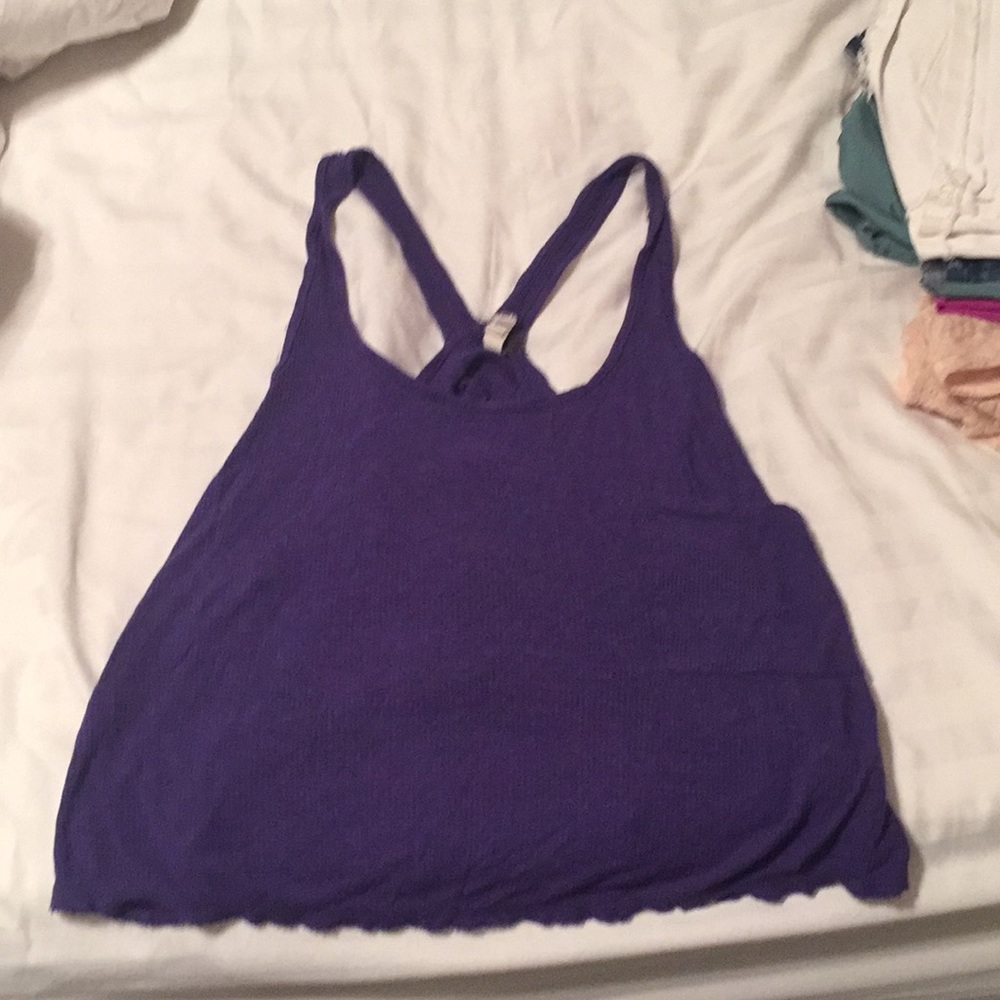 Purple free people tank